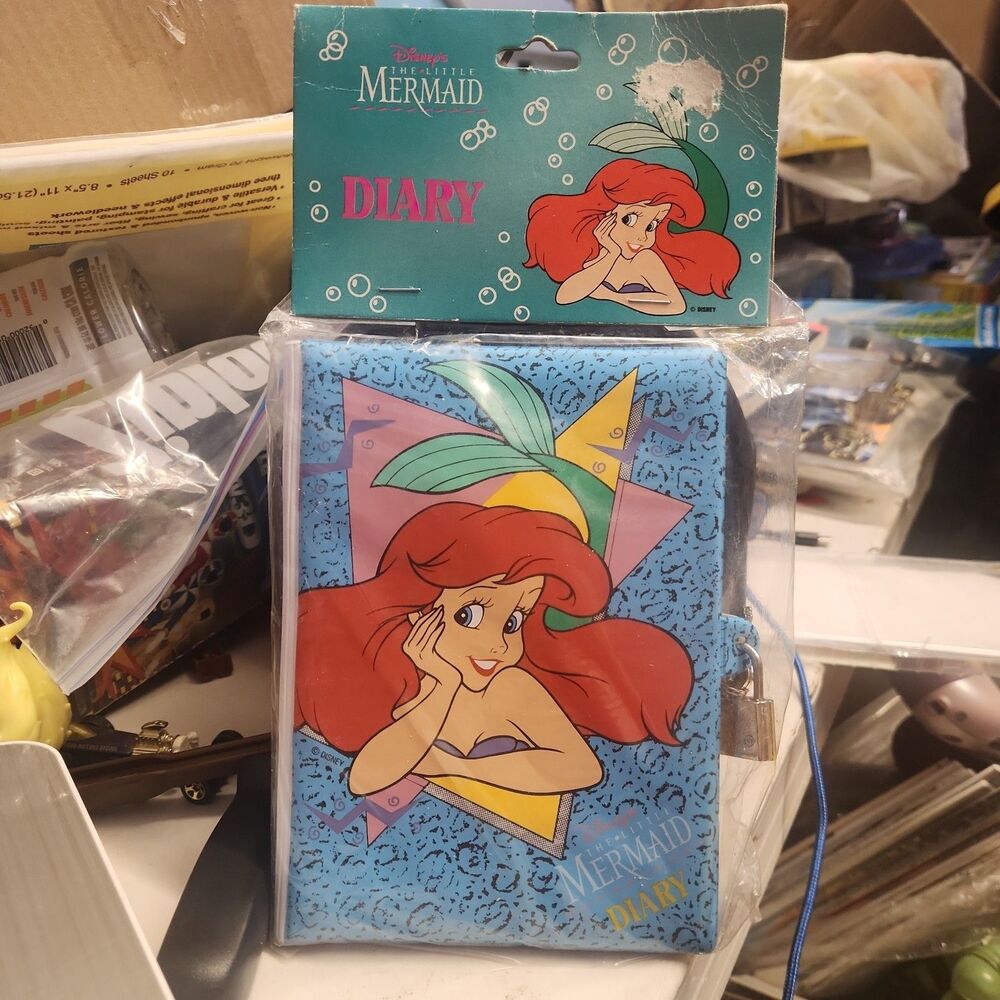 90s Disney The Little Mermaid Diary With Lock Vintage New In Package Impact